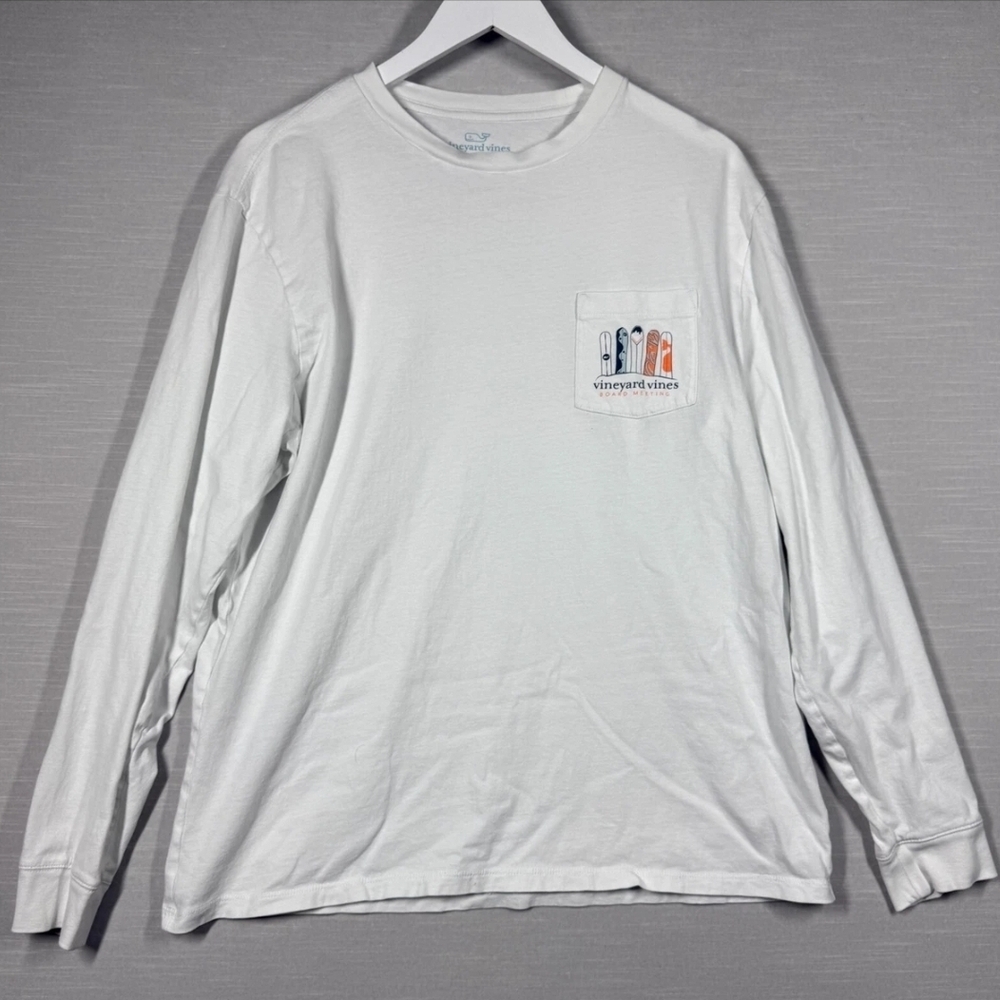 Vineyard Vines White Long Sleeve Men's Shirt